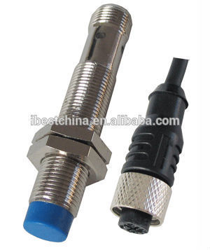 M12 Connector/Plug Type Capacitive Proximity Sensor Switch, NPN/PNP 3 or 4 Wires DC12-24V (IBEST)