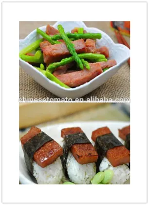 Organic luncheon meat of pork, chicken luncheon meat OEM brand