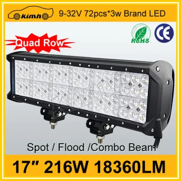 new product 17inch 216W color changing led light bar