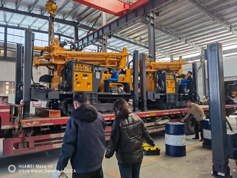 400m rock pneumatic water well drilling rig machine