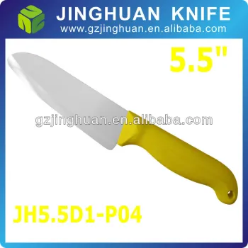 Ceramic Scalloped Santoku Knife