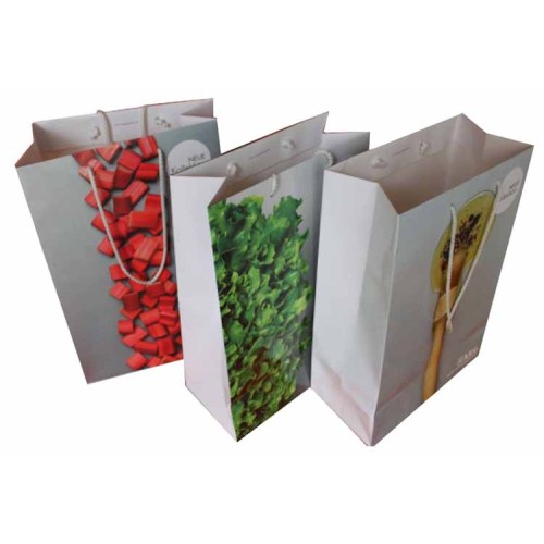 with logo clothes promotion wax coated paper bag