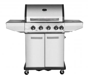 4 Burner Gas BBQ Grill with Side Burner