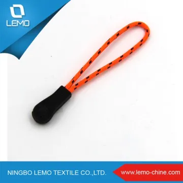 lemo Custom Logo Nylon Cords Travel Rubber Plastic Zipper Puller, Zip Puller