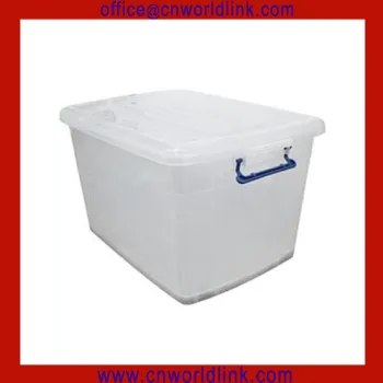 with handles plastic transparent box