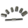 Building material parallel thread screw rebar coupler