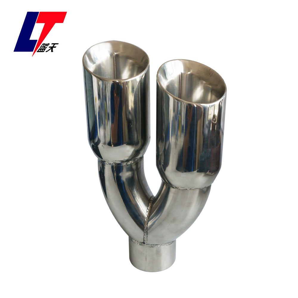 double Exhaust muffler tip for car