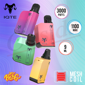 IQTE King 3000Puffs Strawberry banana Vape