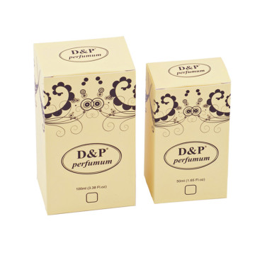 Custom Gold Metallic Logo Paper Box - Small Skincare Packaging Box