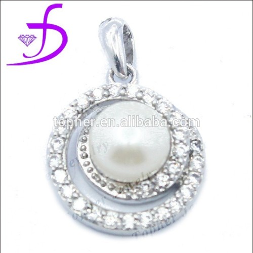 MOP mother of pearl sterling silver fresh water pearl pendant pearl jewelry