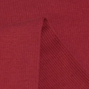 good quality knitted polyester cotton rib fabric