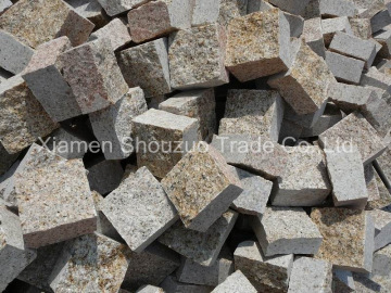 Outdoor Natural Granite Paving Blocks Stone