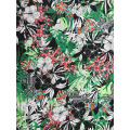 Tejido estampado tropical Rayon Challis 30S de diseño tropical