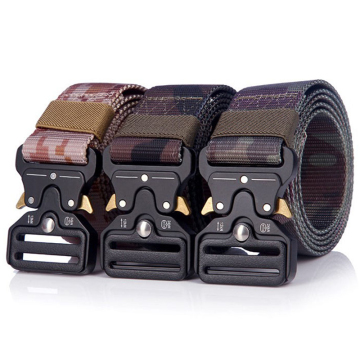 Hunting Polyester Belt with Camouflage Strap and Buckle Cover
