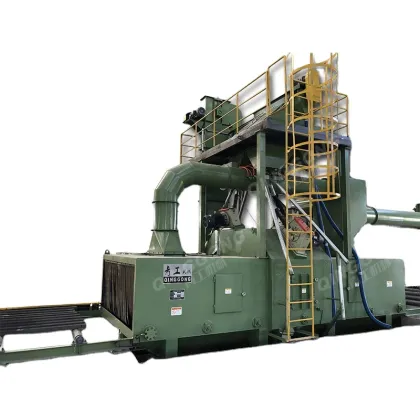 Qinggong Brand H Beam Shot Blasting Painting Machine with Roller Conveyor