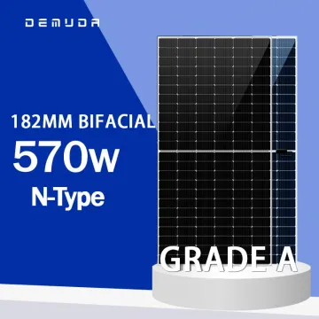 182mm 144cells 555W Monocrystalline N-type Bifacial Half Cut Cell Solar Panel