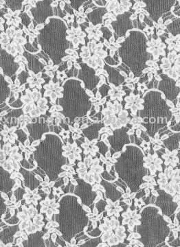 Nylon Spandex Mesh Jacquard Lace Fabric