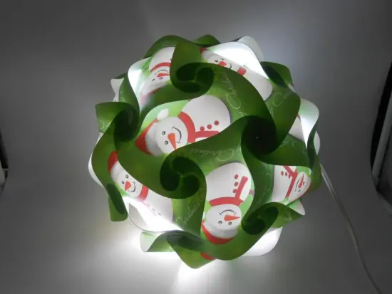 IQ Light Kits Christmas Snowman Jigsaw Lamp Shade