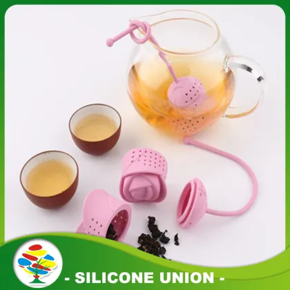 silicone rose shape tea infuser/tea bag