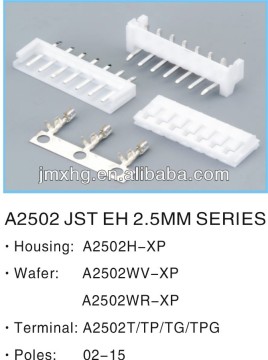 PCB Connectors 2.5mm Pitch/HSG/Right/Straight Angle Wafer/Terminal Replace JST EH2.5mm