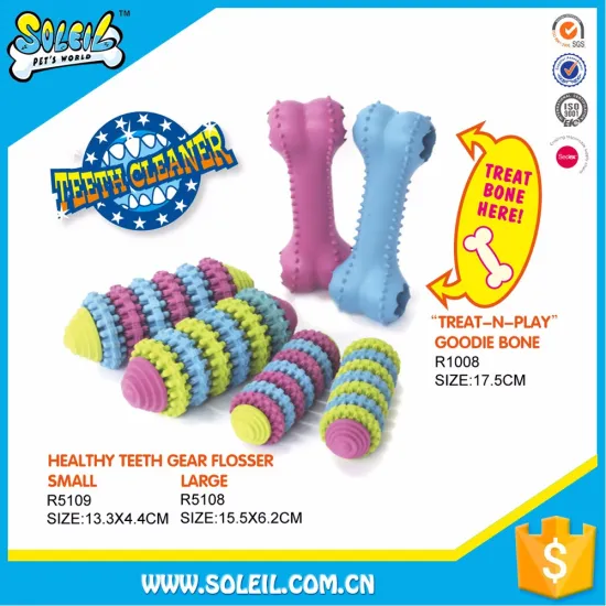 Eco-Friendly Rubber Colorful Dog Play Toy For Dog Gift