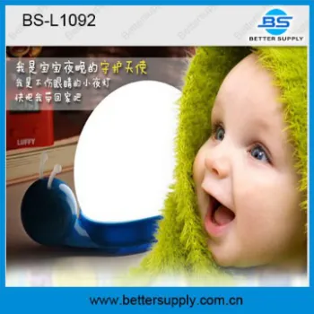 Snail night light and led night light with by simple touch