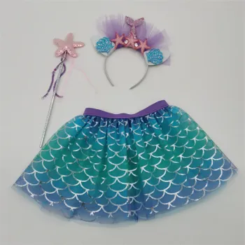 Colorful Sequin Mermaid Tutu Skirts for Kids - Summer to Winter Wear