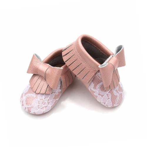 Individuality Leather Crib Shoes New Style Durable Individuality Leather Baby Moccasins Factory