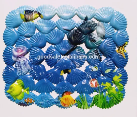 Rectangle shell Kitchen Sink Liner Mats with print