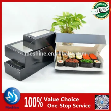 Folding take away paper sushi packaging box