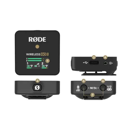 RODE Wireless GO II: 360 Degree Pickup for Live Streaming & Outdoor Interviews