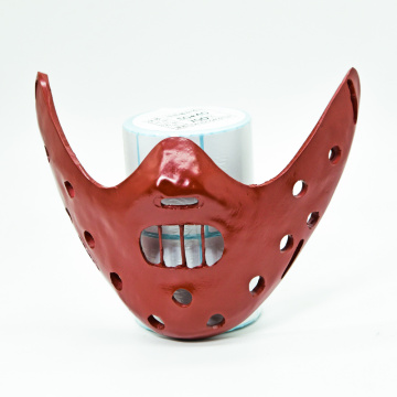 Máscara de filme de meia face de resina Hannibal Lecter