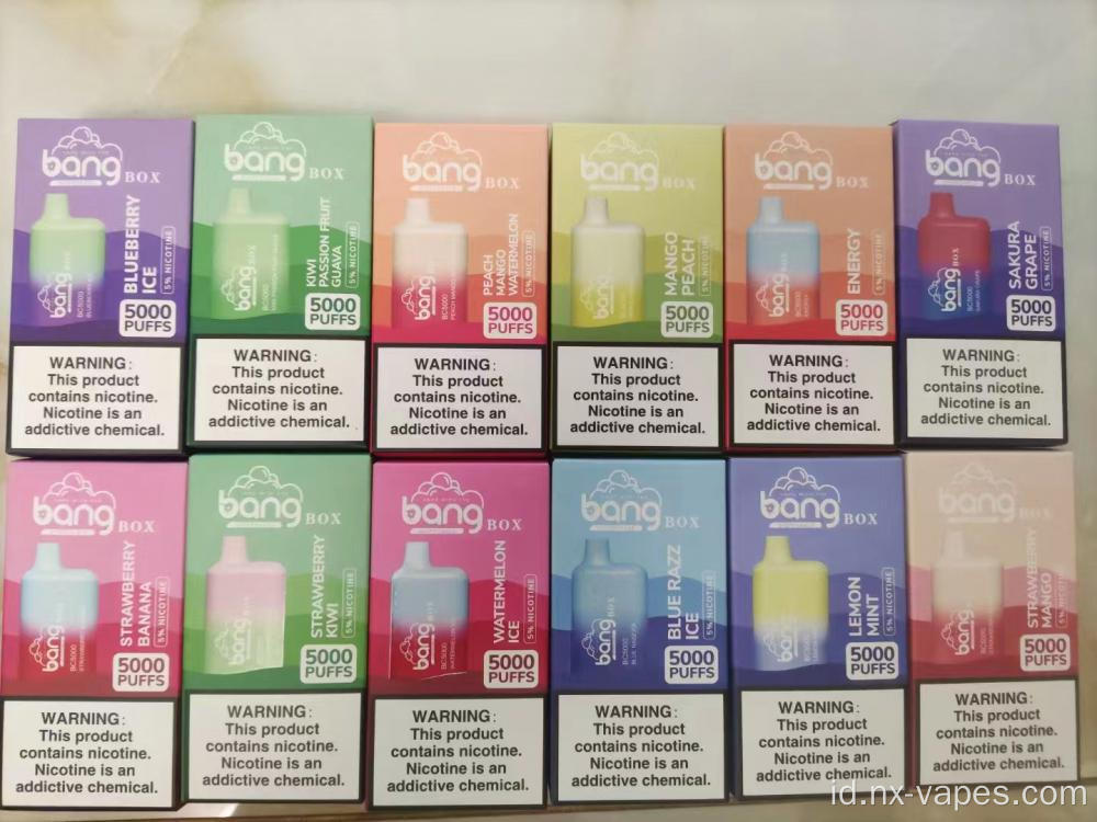 Bang 5000puff yang berkualitas tinggi