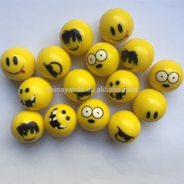 wholesales multi color emoji rubber bouncy ball
