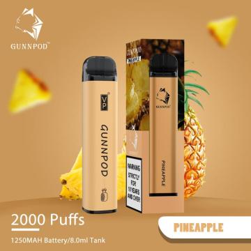 GunnPod 2000 Puffs Disposable Vape Device Lychee ICE