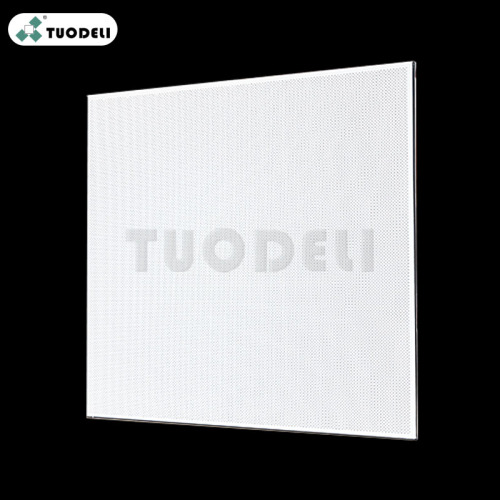 White Ceiling in Black Line Commerical Acoustic Ceiling Tiles for Office Supplier