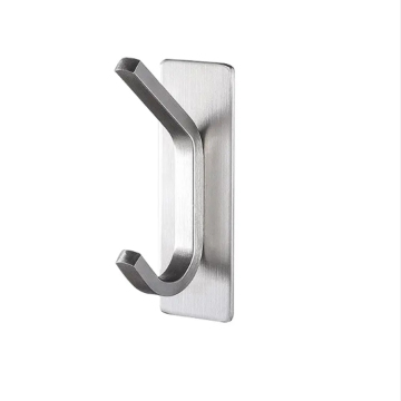 Jutye Matt Silver Wall-montiertes schweres Handtuch und Kleiderregal