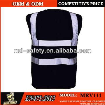 beatiful black safety vest With EN471:2013