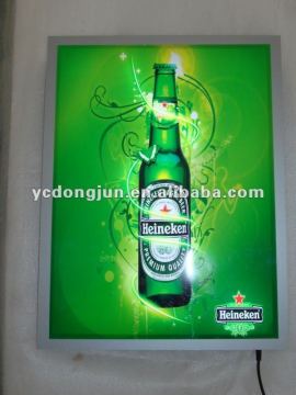 light box signs in bar