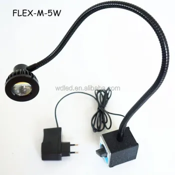 Flexible LED Machine Lathe Work Lights with Magnetic Base - 5W, 110V/220V
