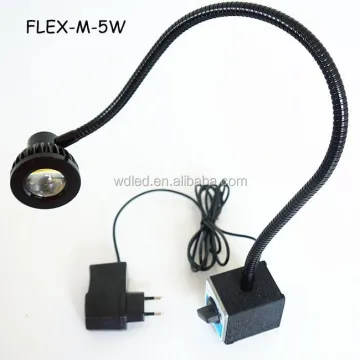 Flexible LED Machine Lathe Work Lights with Magnetic Base - 5W, 110V/220V