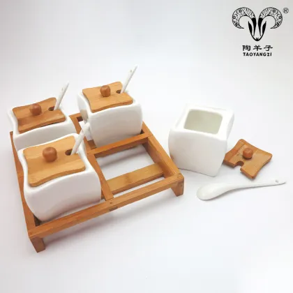 Ceramic Seasoning Box Kitchenware Set