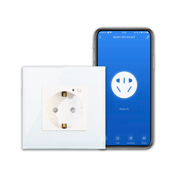 Bingoelec Tuya 16A Smart Socket Plug for Germany and Russia, Compatible with WIFI, Alexa, and Google Home