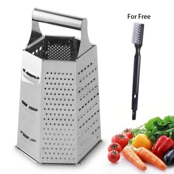 stainless steel 6 side cheese vegetable grater