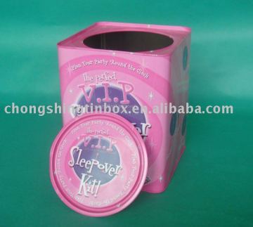 Exquisite tea tin can