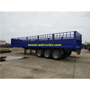 3 Axle 30ton Box Cargo نصف مقطورة