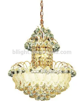 Elegant art hot sale hotel glass chandelier pendant lamp