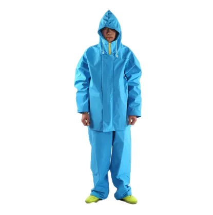 Custom PVC Waterproof Nylon Fishing Overall and Rain Jacket Suit