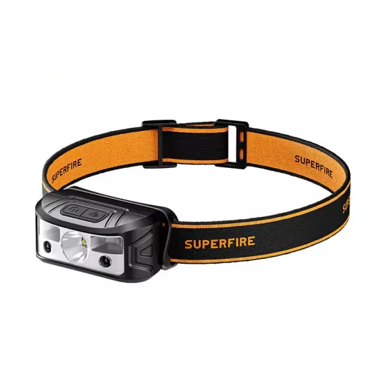 Factory Wholesale: Waterproof Portable Mini Headlamp with Motion Sensor, USB Rechargeable LED Headlamp