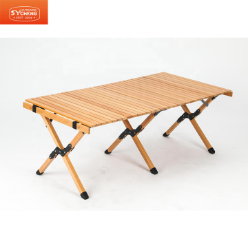 2022 New Portable Wooden Camping Table - Solid Wood Folding Table for Outdoor Use